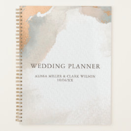 Agenda Hermosa acuarela moderna Abstract Rosa Gold