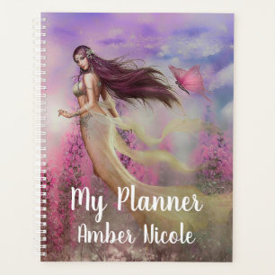 Agenda Hermosa dama y mariposa
