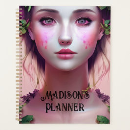 Agenda Hermosa Eérea Encantada Mujer Fantasía Arte