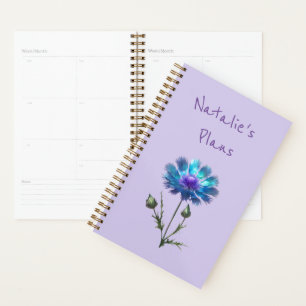 Agenda Hermosa Flor Azul