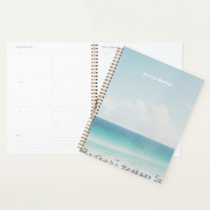 Agenda Hermosa fotografía de playa Guay Blue Ocean Skies