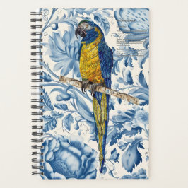 Agenda Hermosa Macaw Pintada A Mano
