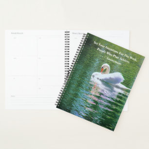 AGENDA HERMOSA PERSONA BLANCA/SWAN QUE PLANTEA, LOGRAR.