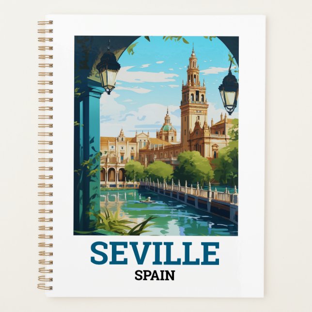 Agenda Hermosa Sevilla Belleza de Andalucía España Viaje (Anverso)