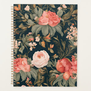 Agenda Hermosas Flores Rosas Florales Pintadas Acuarela