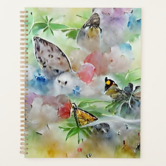 Agenda Hermosas mariposas acuarelas AI Generación de Arte