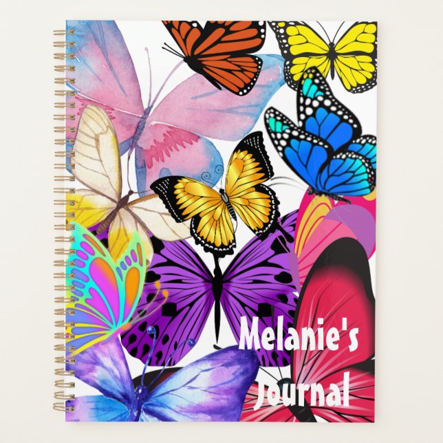 Agenda Hermosas mariposas coloridas (Anverso)