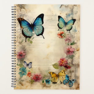 Agenda Hermosas mariposas estilo vintage