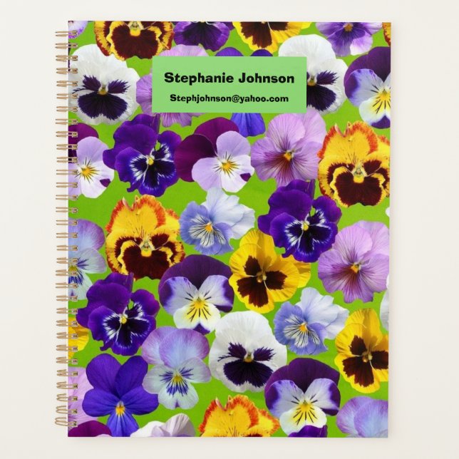 Agenda Hermosas pansitas de primavera (Anverso)