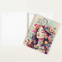 Agenda Hermoso Arte Pop Vintage ‘Convierte Sueños En Plan