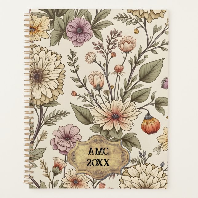 Agenda Hermoso Boho en Beige (Anverso)
