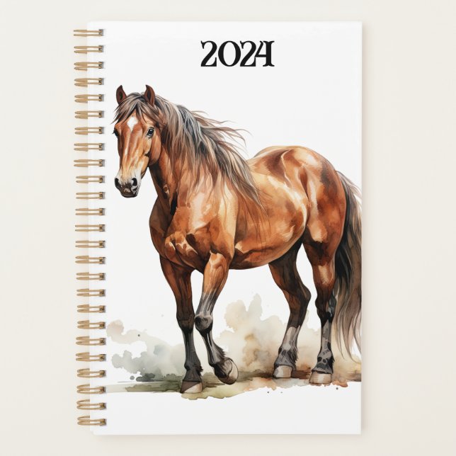 Agenda Hermoso Caballo de Granja Personalizada. Caballo (Anverso)