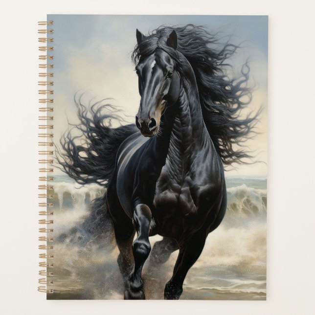 Agenda Hermoso caballo negro