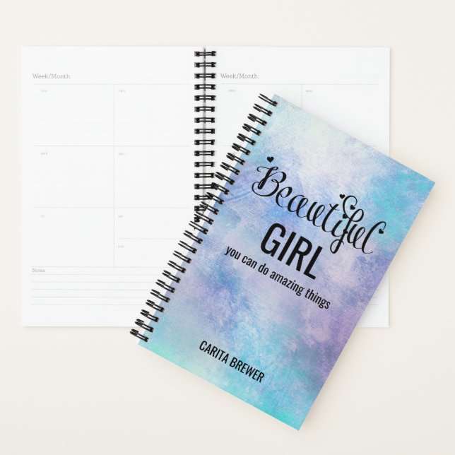 Agenda Hermoso Chica Inspirador Planner (Demostración)