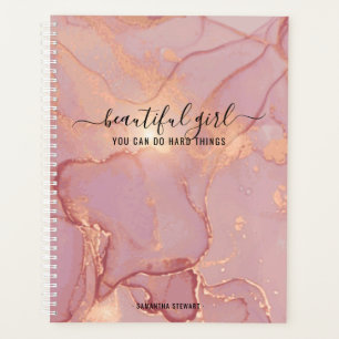 Agenda Hermoso Chica que puedes hacer cosas difíciles   I