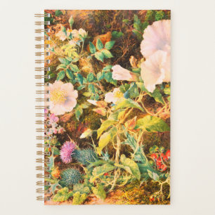 Agenda Hermoso cuadro floral de petunias vintage