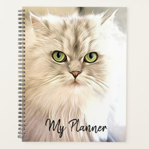 Agenda Hermoso gato blanco