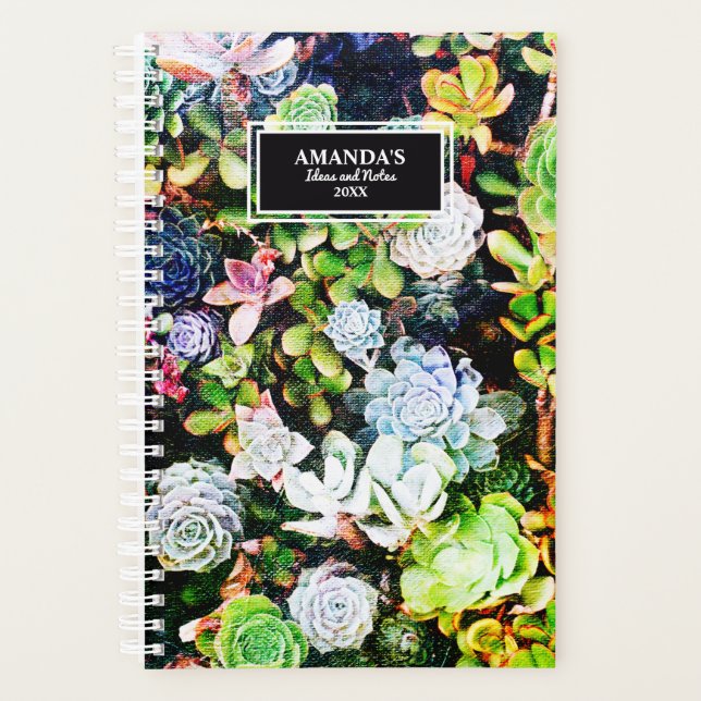 Agenda Hermoso Jardín de Suculentos (Anverso)