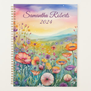 Agenda Hermoso paisaje de flores