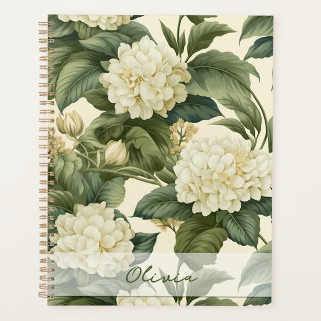 Agenda Hermoso patrón floral clásico (Anverso)
