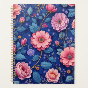 Agenda Hermoso patrón floral rosa