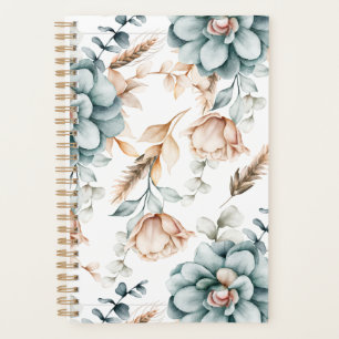 Agenda Hermoso patrón floral sin costuras con cosecha