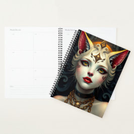 Agenda Hermoso retrato de Cat Fairy