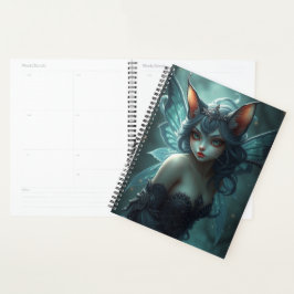 Agenda Hermoso retrato de Cat Fairy