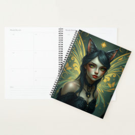Agenda Hermoso retrato de Cat Fairy