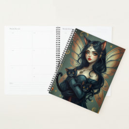 Agenda Hermoso retrato de Cat Fairy