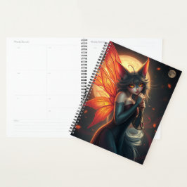 Agenda Hermoso retrato de Cat Fairy