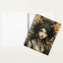 Agenda Hermoso retrato de Cat Fairy