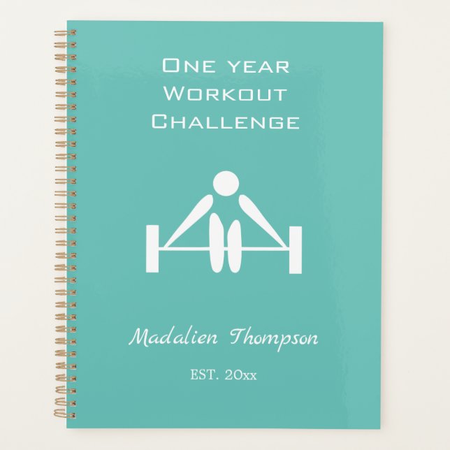 Agenda Hermoso y brillante desafío de entrenamiento de un (Anverso)