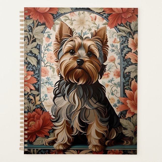 Agenda Hermoso Yorkie | Retrato Terrier de Yorkshire (Anverso)