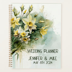 Agenda Hermosos daffodis de agua amarilla
