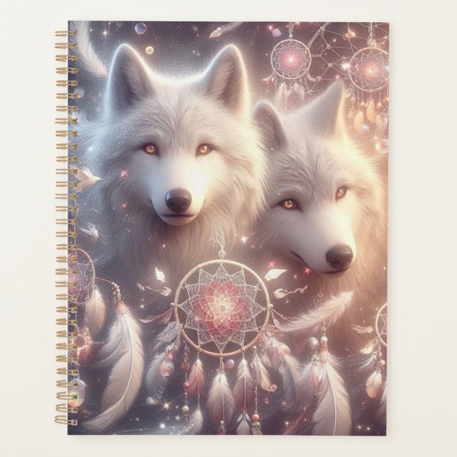 Agenda Hermosos lobos blancos y soñadores (Anverso)