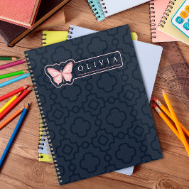 Agenda Hermosos patrones en negro y blanco con nombre per
