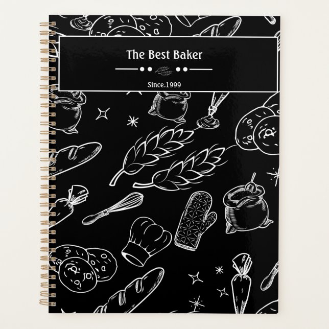 Agenda herramientas de cocción y panadería de cocina blan (Anverso)