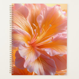 Agenda Hibisco Floral Melocotón Vibrante