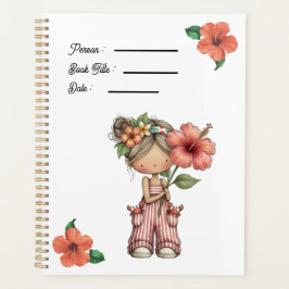Agenda Hibiscus Flowers Book Cover Planner