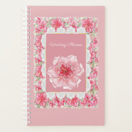 Agenda Hibiscus & lace RED
