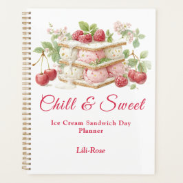 Agenda Hielo Crema Sandwich Day Watercolor