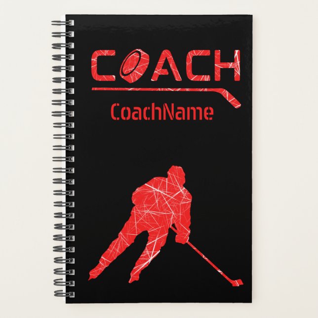 Agenda hielo rojo - Mejor entrenador de hockey (Anverso)
