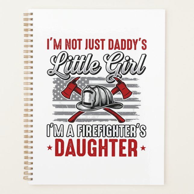 Agenda Hija Bombero Vintage (Anverso)