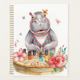 Agenda Hipopótamo en manicura de bikini Spa de belleza co