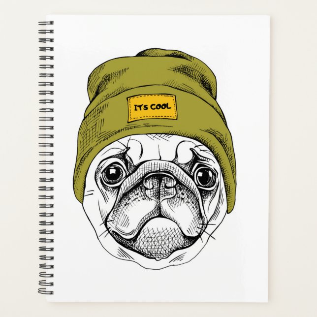 Agenda Hipster Pug | Es Guay (Anverso)