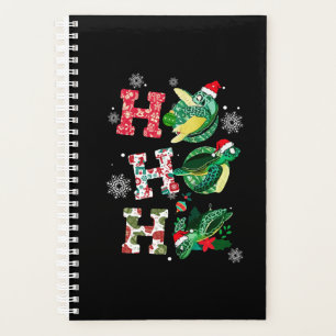 Agenda Ho Ho Ho Ho Santa Turtles Decoración de Ornamento