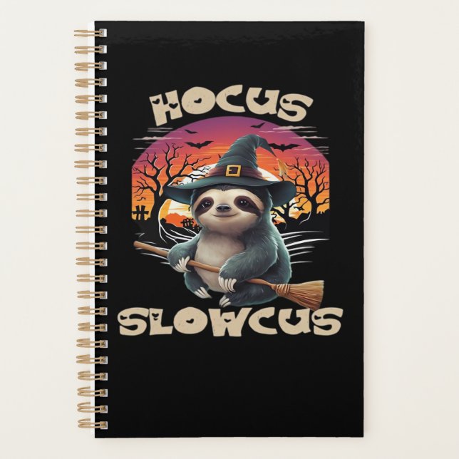 Agenda Hocus Slowcus Sloth lovers Halloween costume tee E (Anverso)