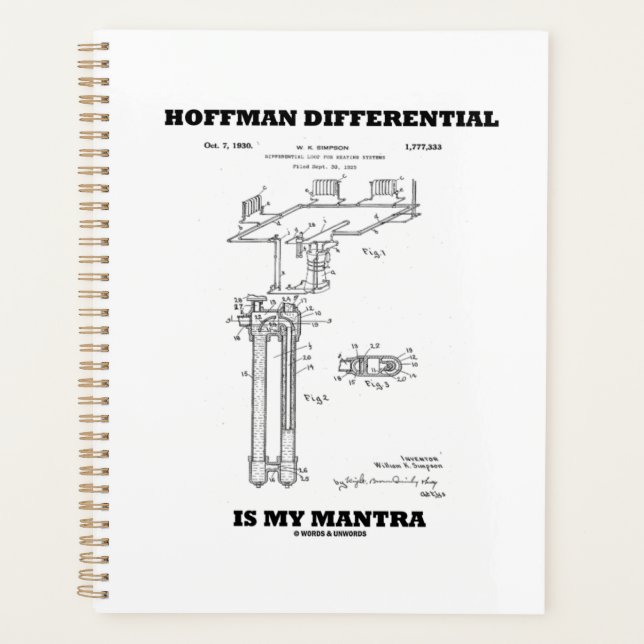 Agenda Hoffman Differential is My Mantra US Patent (Anverso)