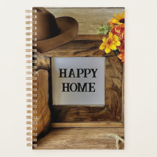 Agenda Hogar Feliz Vaquera Estilo Vaquero Con Botas De Va